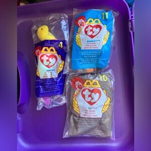 Ty Beanie Babies Mini McDonald’s 3 Set